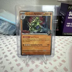Team Rocket's Tyranitar 096/182-Pokemon: Destined Rivals Stamped Promo - Image 1