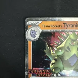 Team Rocket's Tyranitar 096/182-Pokemon: Destined Rivals Stamped Promo - Image 5