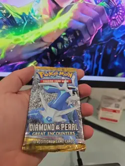 Pokemon Diamond & Pearl Great Encounters Booster Pack Factory Sealed Dialga Art - Image 3