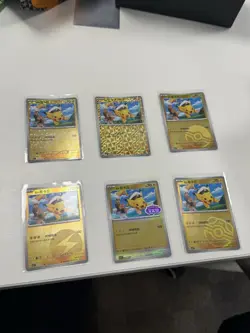 Pokemon S-Chinese Captain Pikachu Set of 6 Exclusive Holos | Gem Pack Horizon - Image 1