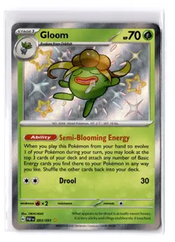 Gloom - 093/091 Scarlet & Violet Paldean Fates Shiny Rare - LP - POKEMON TCG - Image 1