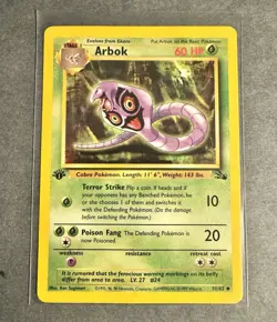 Pokemon TCG - Arbok (31/62) Fossil Set 1st Edition - Regular Rare - LP - Image 1