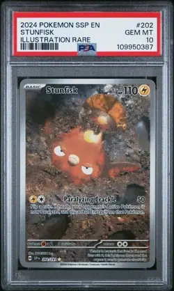 PSA 10 - Pokemon - Stunfisk - 202/191 - Illustration Rare - Surging Sparks - Image 3