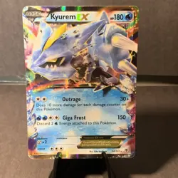 Pokemon TCG Kyurem EX #30/101 2013 Balck & White Plasma Blast Ultra Rare Holo HP - Image 1