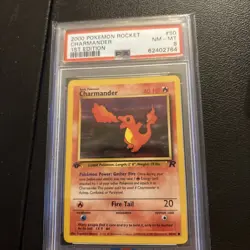 Charmander 1st Edition 50/82 PSA 8 Near MINT 2000 Team Rocket - Image 1