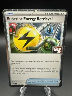 Superior Energy Retrieval Holo Prize Pack Serie 4 Promo Pokemon Play! New NM/LP - Image 1