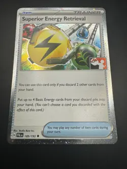 Superior Energy Retrieval Holo Prize Pack Serie 4 Promo Pokemon Play! New NM/LP - Image 4