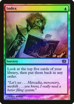 Index FOIL 8th Edition NM Blue Common MAGIC THE GATHERING MTG CARD ABUGames - Image 1