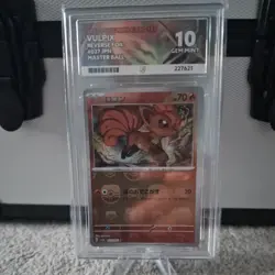 Vulpix 037/165 Pokemon 151 Master Ball Reverse ACE 10 Japanese Pokemon Card - Image 1