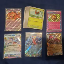Stellar Crown Pokemon TCG Bundle 4x EX Cards, ACE rare, 35 card bundle no dupe - Image 1