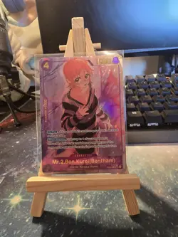 One Piece English TCG Card EB01-061 MR.2.BON.KUREI Secret Rare Alt Art - Image 1