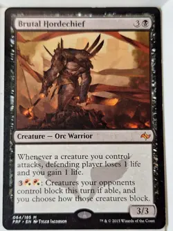 Brutal Hordechief - Fate Reforged - Magic the Gathering MTG Nice! - Image 1