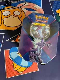 Pokemon TCG Toxtricity V GALAR CHALLENGERS TIN Factory Sealed (4 Booster Packs) - Image 1