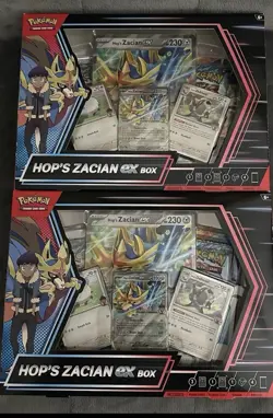 Lot of 2 Pokemon TCG Hop's Zacian ex Box Sealed New Journey Together Surging New - Image 1