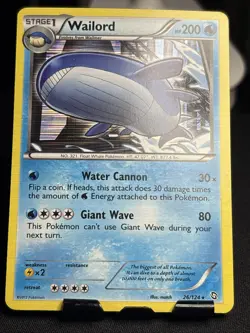 Pokemon Wailord 26/124 - Dragons Exalted - Holo - NM - Image 1