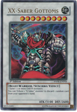 Yu-Gi-Oh! XX-Saber Gottoms (NM) 1st edition Ultra Rare ANPR-EN044 - Image 1