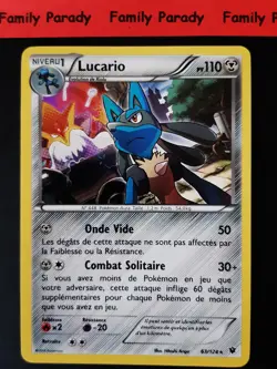Lucario Holo 63/124 XY Fate Impact Pokemon Card Rare NEW French - Image 1