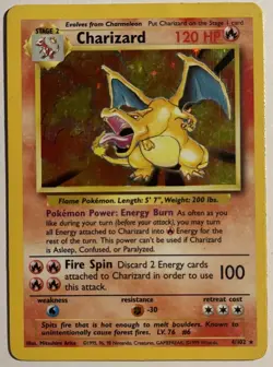 Charizard Holo Base Set Unlimited (1999) Original Vintage Pokemon Cards - Image 1