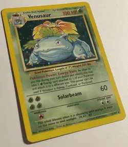Venusaur HOLO Base Set Unlimited (1999) Original Vintage Pokemon Cards - Image 2