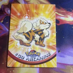 Arcanine #59 Pokemon Topps Series 1 Card (Green Logo) Mp - Image 1