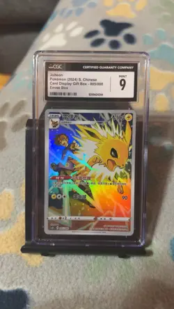 CGC Mint 9 Jolteon 005/008 Pokemon Simplified Chinese Card Display Gift Box - Image 1