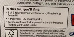 Nintendo Pokemon V Powers Tin Trading Card Game EEVEE Sealed New 820650807794 - Image 4