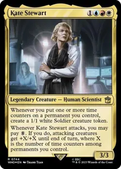 ~ Kate Stewart (Surge Foil) ~ NM Foil ~ Universes Beyond: Doctor Who ~ MTG ~ - Image 1