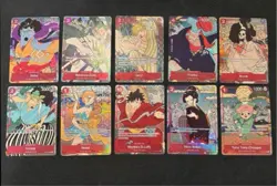 One Piece English Version 1st Year Anniversary 10 promo cards Full Set - Image 1