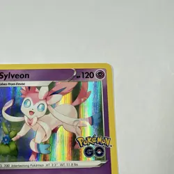 Sylveon 35/78 Pokemon GO Set Holo Rare Pokemon Card TCG 2022 - Image 4