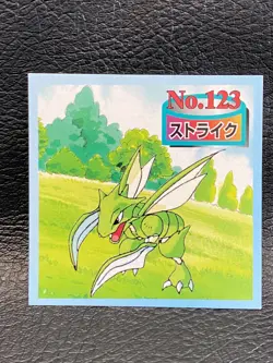 Scyther Pokemon TOP retro Seal Sticker 123 Nintendo Pocket Monster Rare Japanese - Image 1