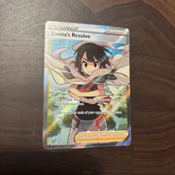 Zinnia's Resolve - 203/203 - Pokemon Evolving Skies Sword Shield Full Art NM - Image 3