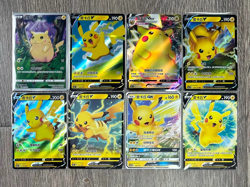 Pokemon TCG S-Chinese Pikachu Set of 8 Card Pikachu Fan Collection 151 Holo - Image 1