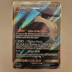 Pokemon Card Honchkrow GX 202/214 Unbroken Bonds Holo Full Art NM - Image 1