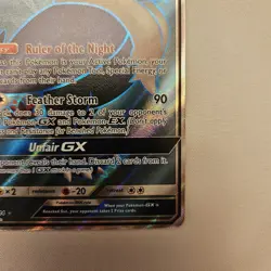 Pokemon Card Honchkrow GX 202/214 Unbroken Bonds Holo Full Art NM - Image 4
