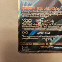 Pokemon Card Honchkrow GX 202/214 Unbroken Bonds Holo Full Art NM - Image 5