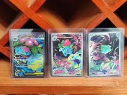 Pokemon Japanese Card Bulbasaur Ivysaur Venusaur Mega SR AR 3 Card Cmobo Set NM - Image 1