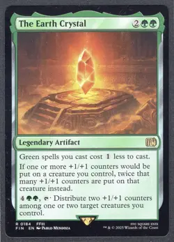 The Earth Crystal Magic the Gathering (MTG) Final Fantasy Rare #0184 - Image 1