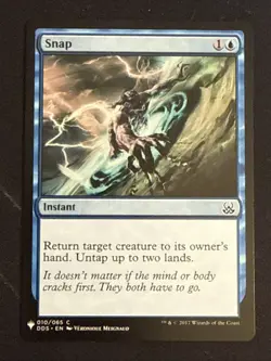 1x Snap (010) The List - Duel Decks: Mind vs. Might LP MTG Magic x1 MKE - Image 1