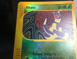 Pokemon TCG Ekans 108/165 Expedition Reverse Holo HP/Damaged - Image 2