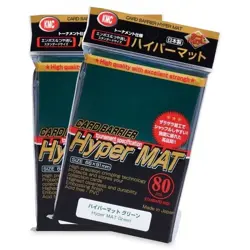 KMC 80 card sleeves deck protectors Hyper Matte Green (New Design) MTG Pokemon - Image 1