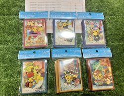 Pokemon Card Pikachu Tohoku Festival Set of 6 64 Sleeve Pokemon Center Limited - Image 1