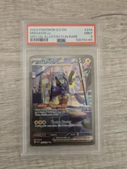 Pokemon Scarlet & Violet SVI En Miraidon ex Rare card PSA 9 Mint 2023 Pokemon - Image 1