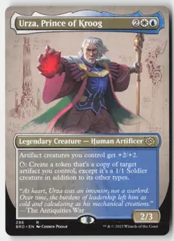 MTG - Urza, Prince of Kroog (Borderless) R The Brothers' War 296 LP-NM - Image 1