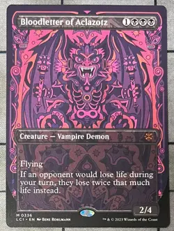 Borderless BLOODLETTER OF ACLAZOTZ 0336 MTG Magic the Gathering Mythic - Image 1