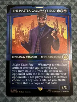 MTG The Master, Gallifrey’s End #0543 Foil Showcase Rare UB: Doctor Who (WHO) - Image 2