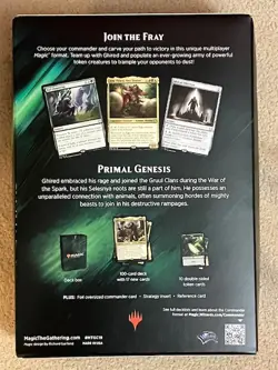 MTG Commander 2019 PRIMAL GENESIS Commander Deck FACTORY SEALED - Image 2