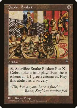 Snake Basket - Visions (VIS) - LP - Magic The Gathering MTG - Image 1