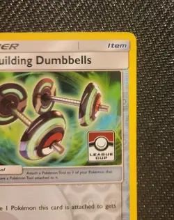 Bodybuilding Dumbbells - 113/147 - Staff - League Cup Promo - Pokemon TCG - Image 3