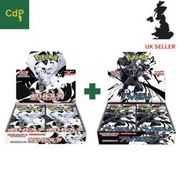 Pokemon TCG Black Bolt + White Flare Booster Box Japanese SV111B + SV11W Sealed - Image 1