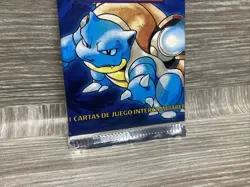 New Factory Sealed Pokemon Base Set Booster Spanish Blastoise Artwork 1999 WOTC - Image 5